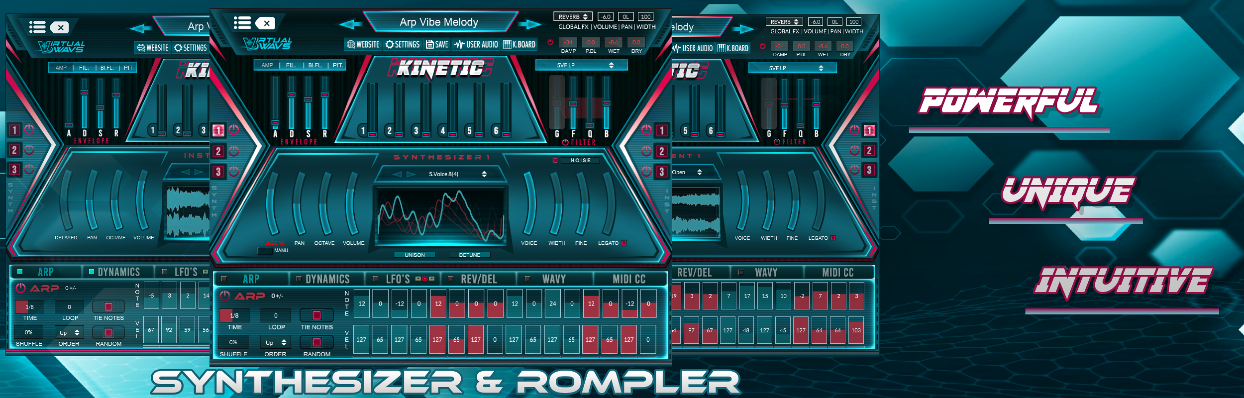 KINETIC 2 VST, VSTI, SYNTH, SYNTHESIZER, PLUGIN, PLUG-IN